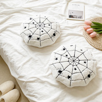 Cojín de Peluche con Diseño de Telaraña de Halloween, Juguete de Peluche Suave, Decoración para Escenas de Casas Encantadas, Cojín Personalizado para Sofá