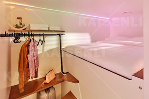 Cama Cápsula de 2 Puertas para Hostel, Insonorizada, con Cerradura Inteligente, Mini Habitación, Hostal Juvenil Cityhub, Cama Tipo Cápsula - Product Image 2