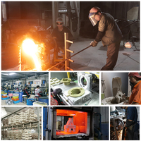 Pièces de fonderie sur mesure en acier inoxydable de précision, moulées par procédé de cire perdue OEM haute résistance, tolérance de 0,01 mm, traitement de surface