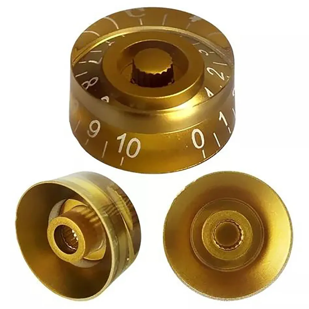 Factory Made Cheap 4Pcs Gold Transparent Suitable LP Sg Prs Electric Guitar Bass Volume Knob