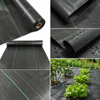 Toile de paillage PP anti-mauvaises herbes 3x100m 70gsm noire et verte pour aménagement paysager
