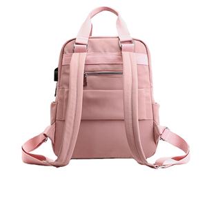 Custom Women's Large Capacity Preppy Usb Charging <b>Laptop</b> <b>Backpack</b> Casual Style Softback Closure Polyester Lining School <b>Backpack</b> - Product Image 4