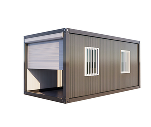 Maison Modulaire Préfabriquée Mobile Temporaire en Kit pour Magasins, Garages, Entrepôts de Voitures, avec Porte Roulante - Product Image 1