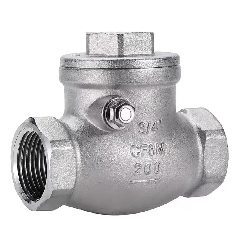 WZ SS 304 316 CF8 CF8M Stainless steel non-return swing check valve 200WOG 1/2"-4"