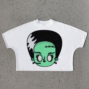 Vente en gros de t-shirt pour homme vintage recadrée, délavé à l'acide, coupe carrée, surdimensionné, poids lourd, 100% coton, impression numérique - Product Image 6