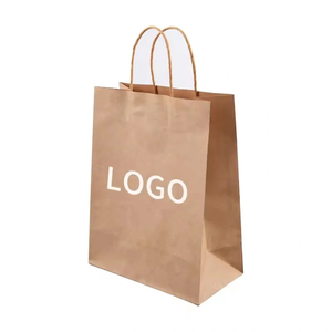 Brandneue Maßgefertigte Einkaufstaschen für Kleidung - Klassische Recycelbare Kraftpapier-Supermarkt-Werbetaschen mit Baumwollseilgriff - Product Image 2
