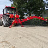 Kompakter Traktor-Heckanbau-Bagger mit Dreipunktaufhängung und Zapfwellenantrieb für Kompaktlader und Bagger