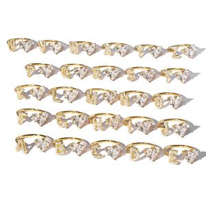 Anillos con Iniciales del Alfabeto K de Dylam, Plata S925, Ajustables, con Corazón, para Apilar, Regalo de Joyería para Madre e Hija, Cumpleaños - Product Image 5