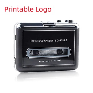 Lecteur de cassettes rétro transparent avec fonction de conversion MP3 et enregistreur de cassettes sans fil BT à inversion automatique pour la conversion de musique - Product Image 1