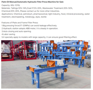 Nueva Prensa de Filtro de Placas Automática Dingsheng para Filtración de Aceite, Construcción de Polipropileno (PP), Área de Filtración de 4m, 15-20L - Product Image 5