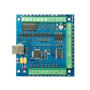 การ์ดควบคุมการเคลื่อนที่ Mach3 12-24V 100KHz รองรับตำแหน่งที่จำกัด การ์ดควบคุมการเคลื่อนที่แบบ USB 4 แกน การ์ดควบคุม CNC MACH3 - Product Image 6