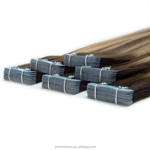 Extensions de cheveux vierges blonds européens de qualité supérieure 2026, double épaisseur, à bandes adhésives régulières - Product Image 4