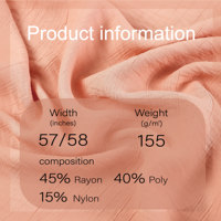 Tissu satiné tissé texturé 155 GSM pour robes féminines