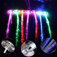 Tiktok Hot Butterfly Braid Perruque Pinces à cheveux Light Up Clignotant Alternance Multicolore Led Pince à cheveux