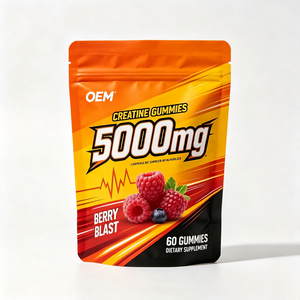 OEM ODM <b>Creatine</b> <b>Monohydrate</b> Gummies 5000mg 60 Count Bulk Private Label - Product Image 1