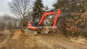 รถขุดขนาดเล็ก Kubota KX080-4S2 มือสอง สภาพดี น้ำหนัก 6.6 ตัน รถขุดไฮดรอลิกแบบตีนตะขาบ - Product Image 5