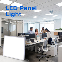 Panneau LED de qualité commerciale 595x595mm (2x2 pieds) ultra-plat 7,8mm à éclairage latéral pour salles de classe, cliniques et espaces commerciaux