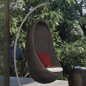 Silla Colgante de Mimbre Estilo Americano con Plataforma de Descanso Tipo Nido de Pájaro para Casa de Huéspedes o Sala de Estar - Product Image 5