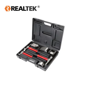 Realtek Widely Used Automotive Maintenance Hammer 7pcs Car Detailing Dent Repair Tool Set Box
