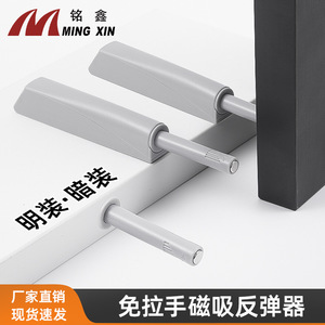 Dispositif de rebond pour porte de placard Ming Xin, poignée dissimulée cylindrique en plastique pour armoire, ouverture par pression, durable - Product Image 3