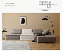 Modulares Design Faltbares Sitzsack-Sofa-Set Einsitzer Abnehmbarer Bezug Weicher Komfort Komprimiert Vakuumverpackt