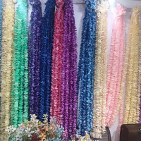 Bande de fleurs artificielles roses de 1 m (3 pi) pour décoration d'arche de mariage, toile de fond, fête, événement, accessoire décoratif
