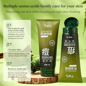 TWG Marque privée Nettoyant pour le <span class=keywords><strong>visage</strong></span> Moussant Contrôle de l'huile Nettoyant Soins de la peau Centella Asiatica Amino Acid Anti-ance Face Wash - Product Image 3