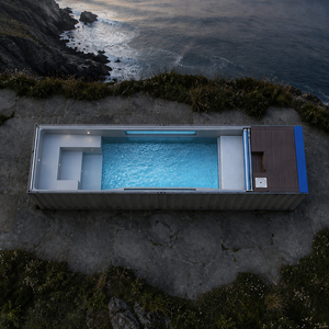 <span class=keywords><strong>Piscine</strong></span> préfabriquée en conteneur maritime de 40 pieds, <span class=keywords><strong>piscine</strong></span> extérieure pour la natation en contre-courant, idéale pour les complexes hôteliers, les maisons d'hôtes, les villas, les projets de construction en gros - Product Image 1