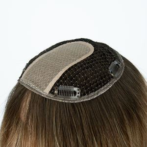 Topper de red de pescador para mujer, cabello virgen europeo con microlink y micro anillos, peluca frontal de encaje 6*6, proveedor líder, fábrica china - Product Image 5