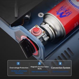 เตาแก๊สปิคนิคพกพา Baohe ป้องกันลม พร้อมอุปกรณ์จุดไฟ สำหรับตั้งแคมป์และปิ้งย่าง รองรับ 3-5 คน - Product Image 4