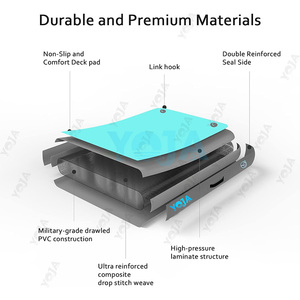 Plataforma Flotante Grande para Agua, Muelle Inflable para Entretenimiento Acuático, Instalación Inflable Fácil de Usar - Product Image 5