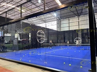 Fabricant de terrains de padel intérieurs et extérieurs professionnels EXITO WPT Standard, terrain de padel panoramique à vendre