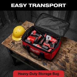 Kit de Herramientas Inalámbricas <span class=keywords><strong>Milwaukee</strong></span> con Amoladora Angular, Destornillador, <span class=keywords><strong>Martillo</strong></span> Rotatorio, Taladro y Llave de Impacto para Bricolaje, Kit de Herramientas para Renovación - Product Image 3