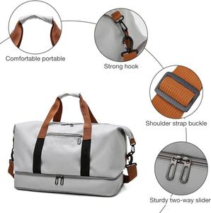 Mochila de viaje de gran capacidad con logotipo personalizado Mochila de gimnasio diagonal Nuevo diseño Bolsa de fitness de tela Oxford impermeable - Product Image 6