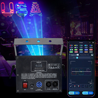 Projecteur laser d'intérieur 3W RGB à faible bruit avec application Bluetooth et système de refroidissement silencieux pour mariages et fêtes