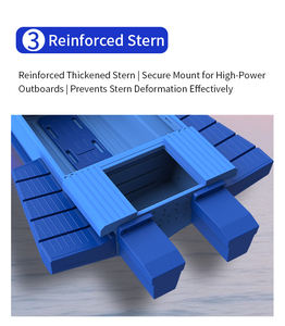 Barca da Pesca Modulare Portatile in Plastica Resistente per Esterni Pieghevole per Pescatori - Product Image 6