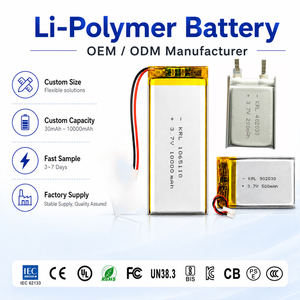 Batteria ricaricabile LiPo 350mAh 682030 3.7V con PCB per collare GPS per animali domestici, tracker IoT per animali, batteria soft pack all'ingrosso - Product Image 1