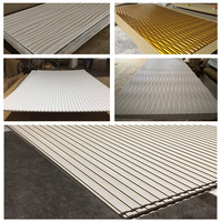 Panneau de peinture d'art de chambre à coucher, panneau de plafond brut/peinture/PVC 3D Wave panneaux de Fiber murale MDF pour la décoration murale