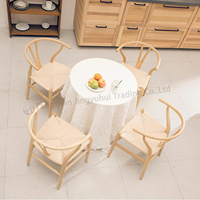 Chaise de salle à manger en bois massif de chêne tressée à la main, design classique du milieu du siècle, avec accoudoirs, idéale pour mariage, restaurant, bistrot, café