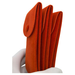 กระเป๋าใส่นาฬิกา <span class=keywords><strong>LYN</strong></span>-001 แบบแบน นุ่ม สบาย มีกระดุม ป้องกันรอยขีดข่วน พกพาสะดวก หนา สองด้าน - Product Image 2