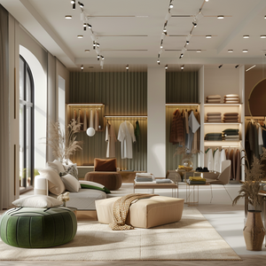 Haute qualité petite boutique magasin Design femmes vêtements magasin présentoir en bois mural cintre - Product Image 2