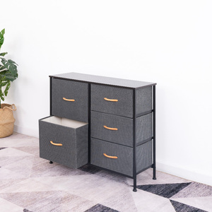 Gabinete de Almacenamiento con Cajón de Tela Extraíble para Dormitorio Organizador de Clóset Cómoda - Product Image 5