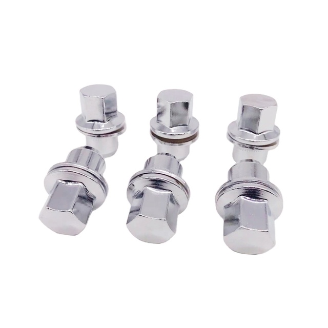 12x1.25 Chrome Bulge Acorn Wheel Lock Nuts Locking Lug Set