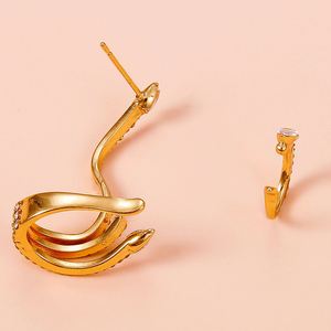 Women Brass Snake Ear Clip Cuff Wrap <b>Earrings</b> for Women Men Punk No <b>Piercing</b> Vintage Cartilage <b>Earring</b> Jewelry Gifts 2022 - Product Image 4