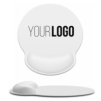 Tapis de Souris Ergonomique Personnalisé en PVC Blanc Sublimable avec Repose-Poignet et Logo Imprimé pour Ordinateur – Vente en Gros