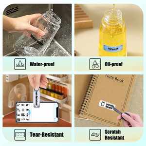 14mm X 40mm Thermal Self-Adhesive Label <b>Tape</b> 180 Labels/Roll Silicone for Home School Black on <b>White</b> - Product Image 6