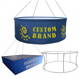 Stand de Exhibición Personalizado Fácil de Instalar, Tamaño Personalizado, Banner Publicitario Colgante para Techo Comercial - Product Image 1