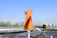 Éolienne à axe vertical 2KW, type spirale, générateur à lévitation magnétique 24V 48V, production d'énergie gratuite