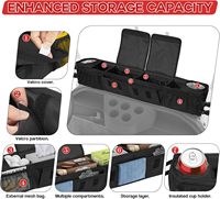 Organisateur universel pliable de panier de stockage de chariot de golf, caddie avant intérieur 1680D sans perçage pour EZGO, voiture de club, Kandi