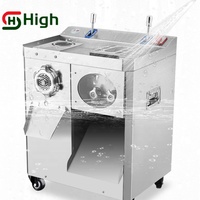 Machine à découper la viande multifonctionnelle en acier inoxydable pour restaurant, hachoir à viande électrique industriel et machine à trancher